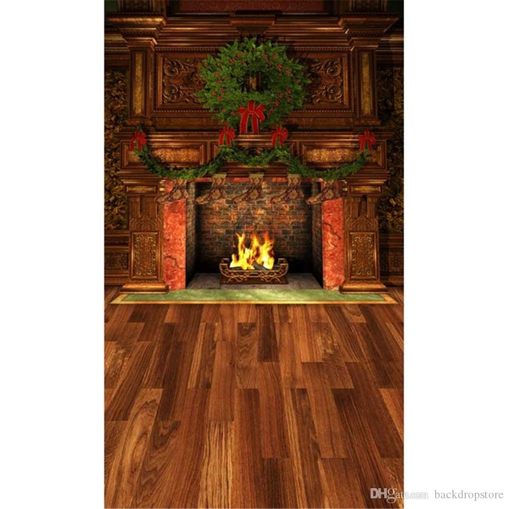 Free download Indoor Garland Christmas Fireplace Background Winter ...