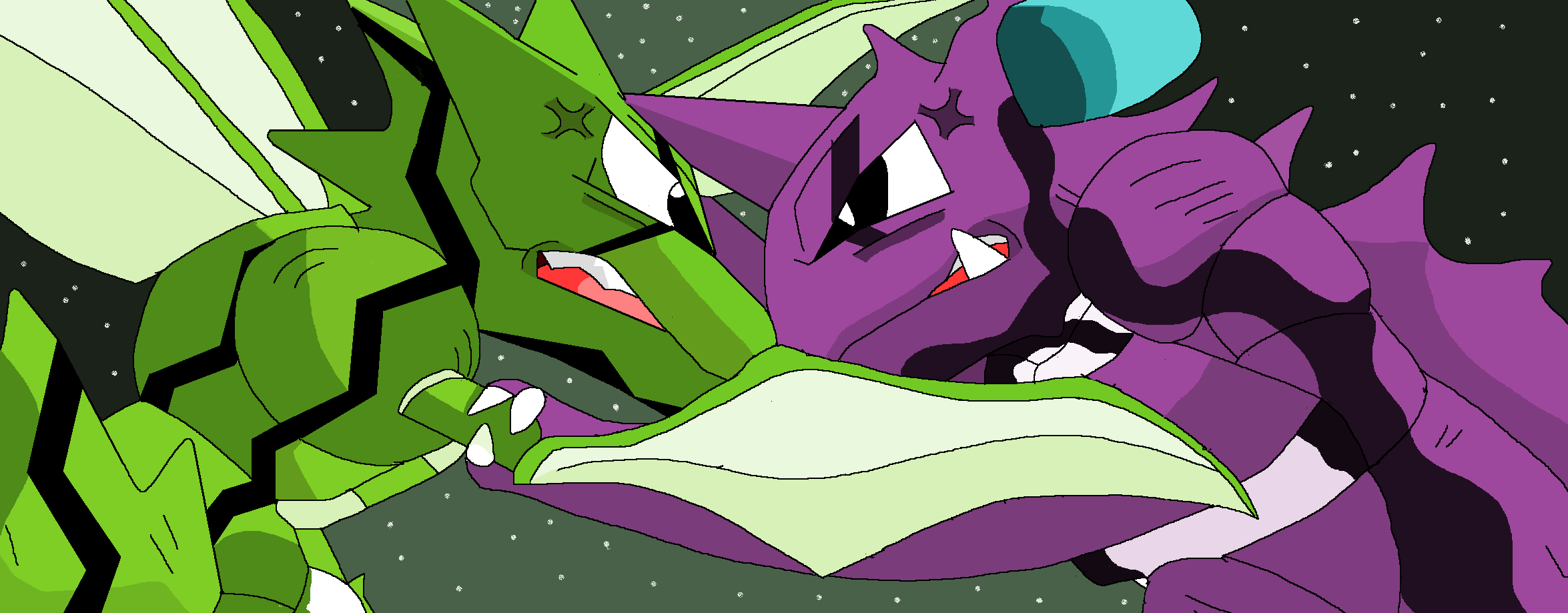 Nidoking Vs Scyther Image It S A Life Or Death Matter