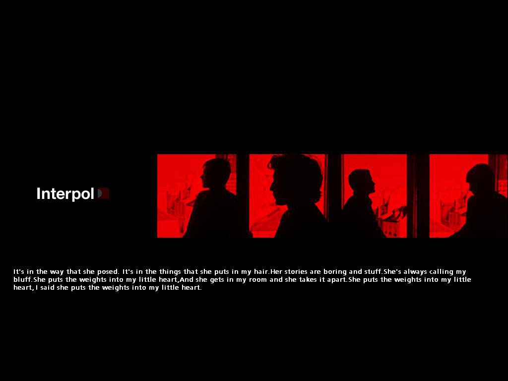 Interpol Image On Darkness HD Wallpaper Background