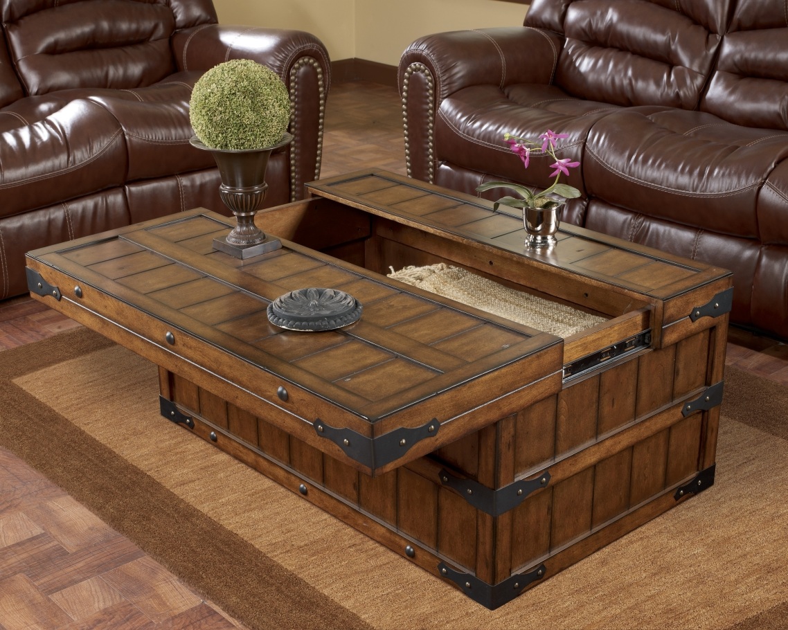 Popular Coffee Table In A More Organized Living Room Along With