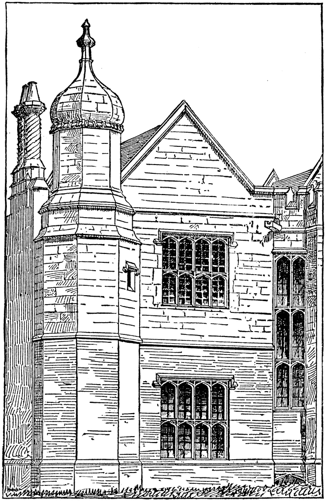 Elizabethan Architecture Oktouse Vintage Floral Background
