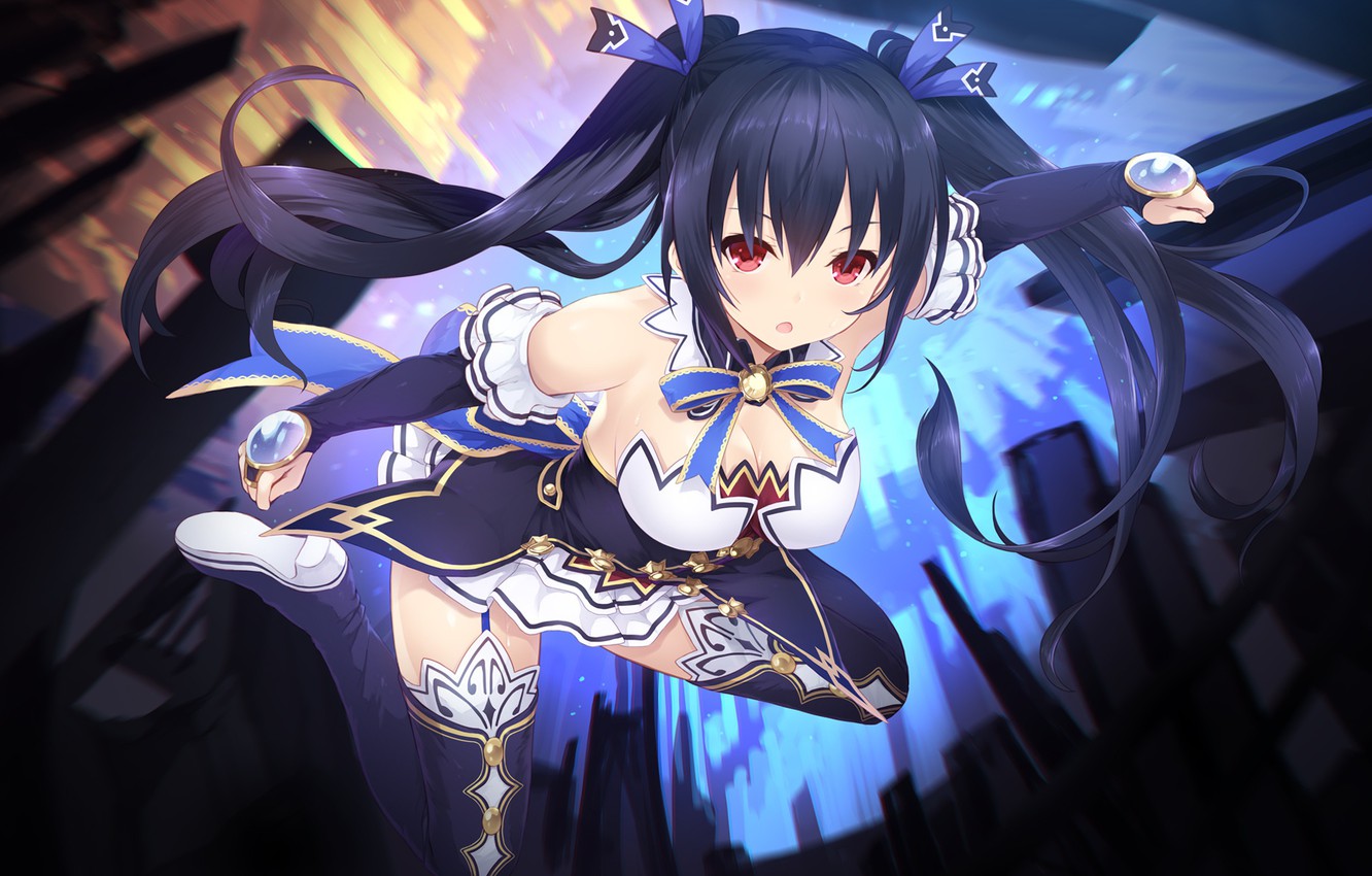 Wallpaper Look Girl Anime Hyperdimension Neptunia Image For