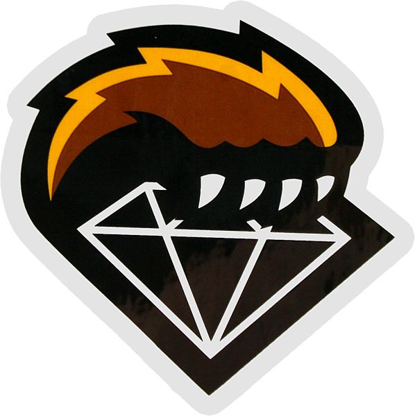 Diamond X Grizzly Skate Sticker
