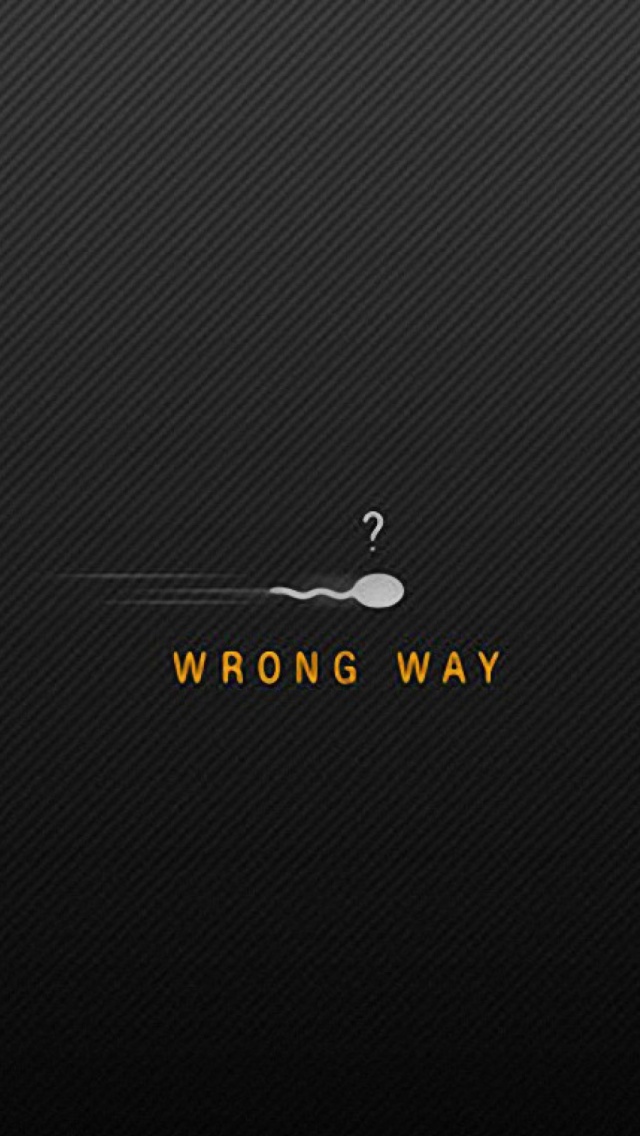 Wrong Way Funny iPhone Wallpaper HD iPhonewalls