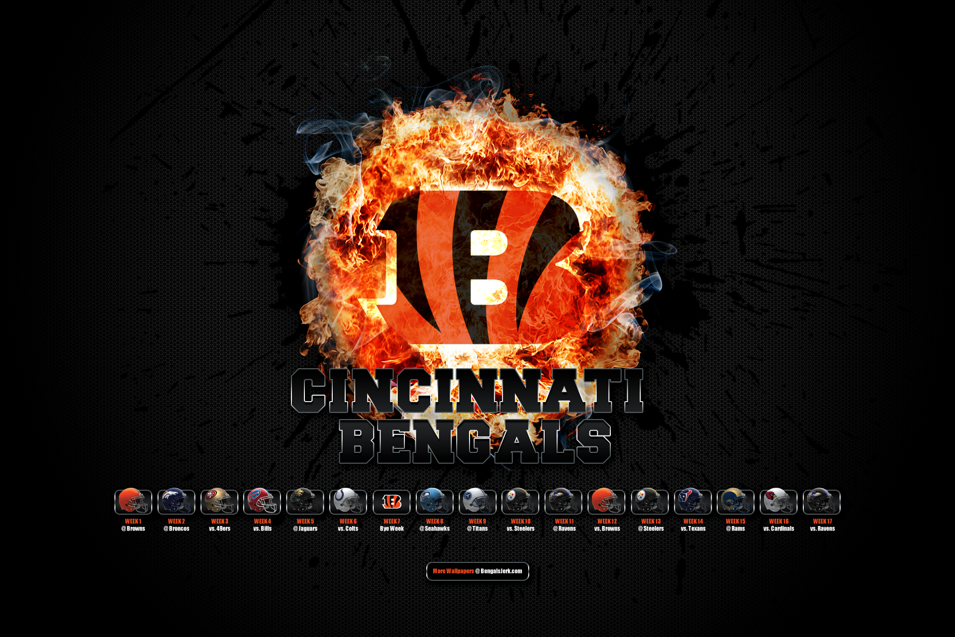 Cincinnati Bengals Logo Wallpapers BestSportsWallpaperscom 1920x1280