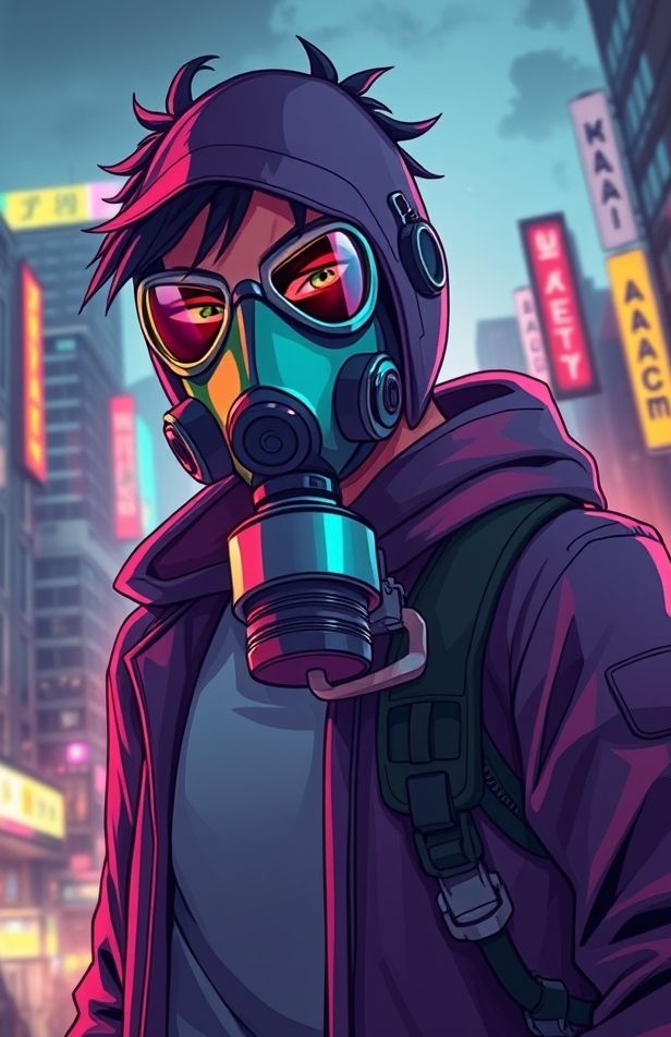 Anime Gas Mask Wallpaper
