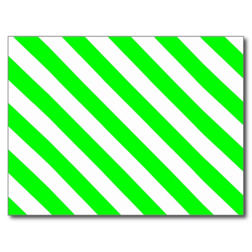 Green And White Diagonal Stripes Lime