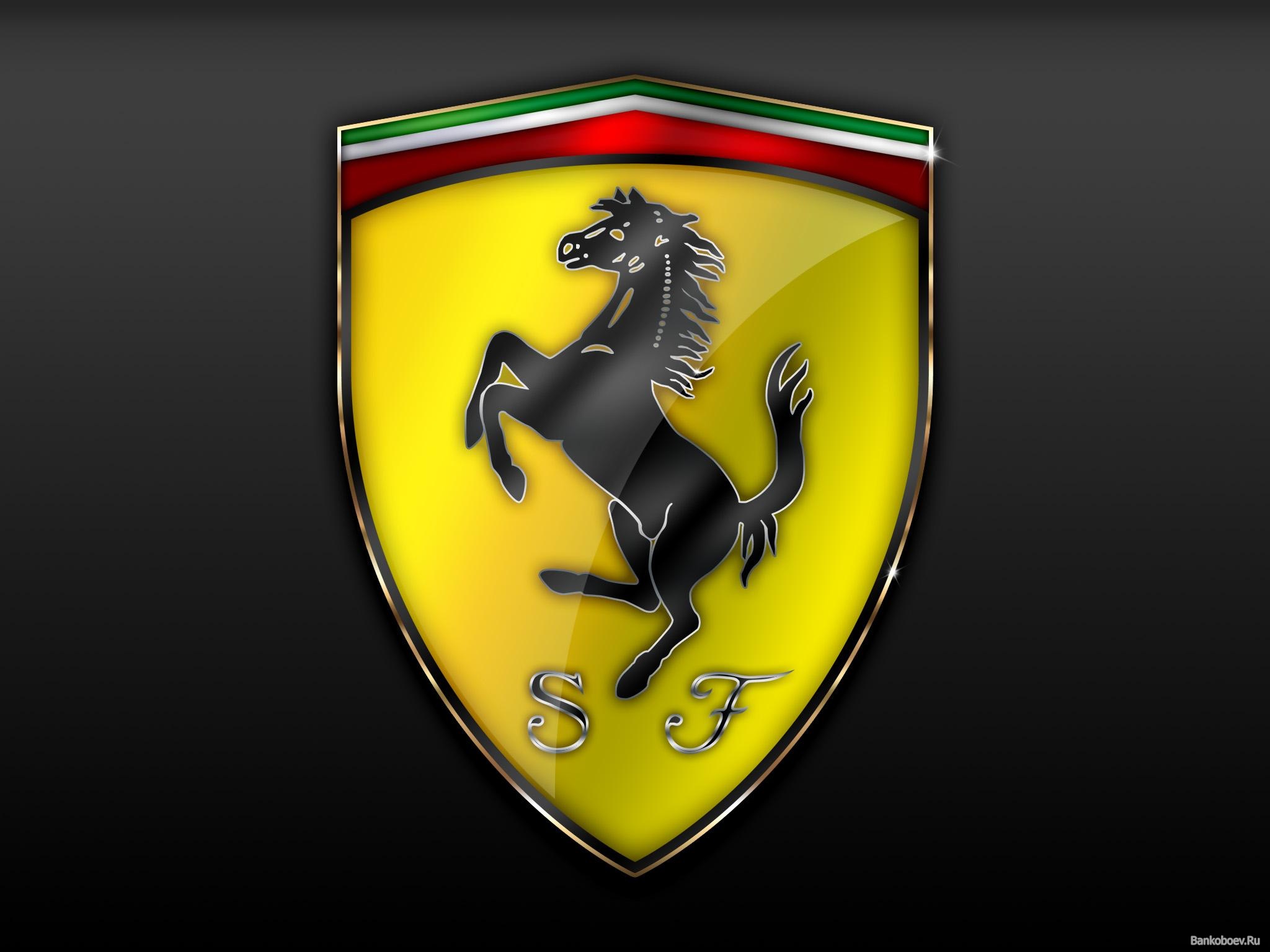 Automotive Ferrari Logo 3D Wallpaper HD 8858 Wallpaper WallGoo