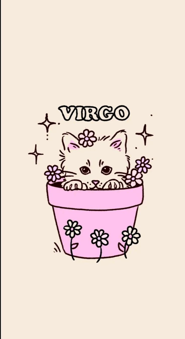 Wallpaper Virgo Cat Goddess Tattoo