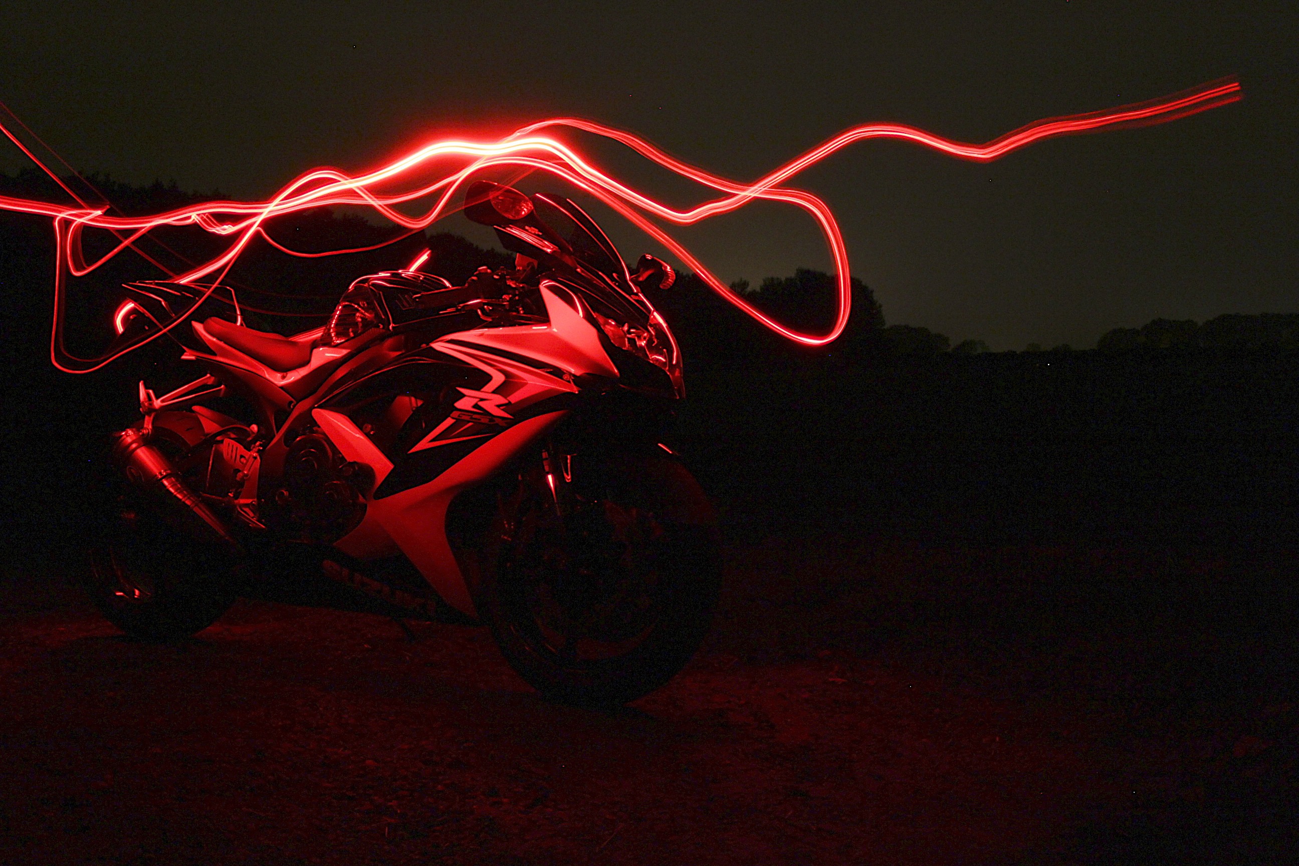 Red Neon Susuki Gsx 750r Wallpaper And Image Pictures