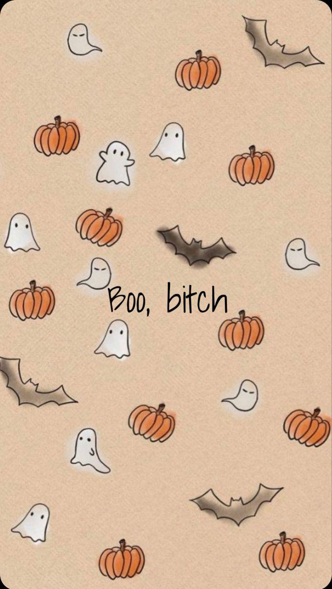 🔥 Download Cute Halloween Wallpaper Aesthetic Fall Illustration by