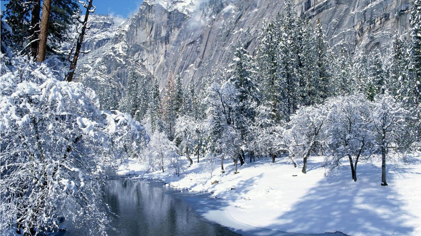 Free Winter Scenes Desktop Backgrounds Page 1366x768