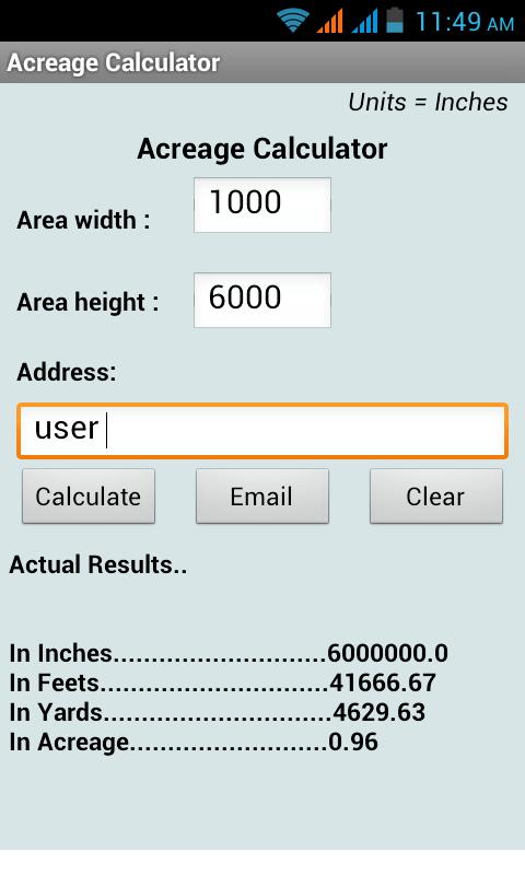 Acreage Calculator Android Apps On Google Play