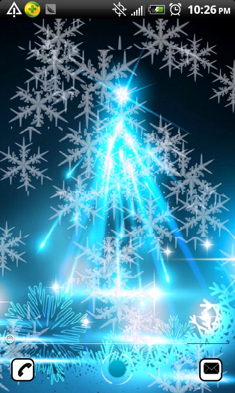 Blue Christmas Tree Live Wallpaper Android