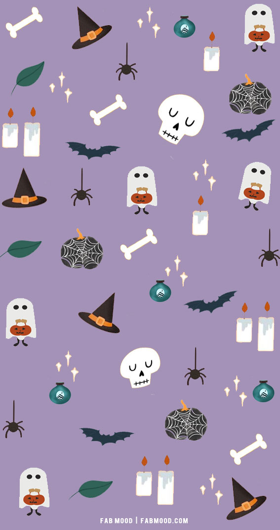 Cute Halloween Background For iPhone Wallpaper