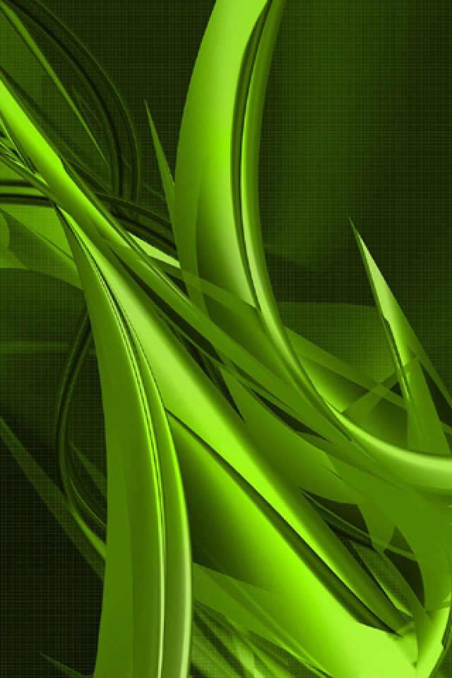 Green Swirl iPhone HD Wallpaper