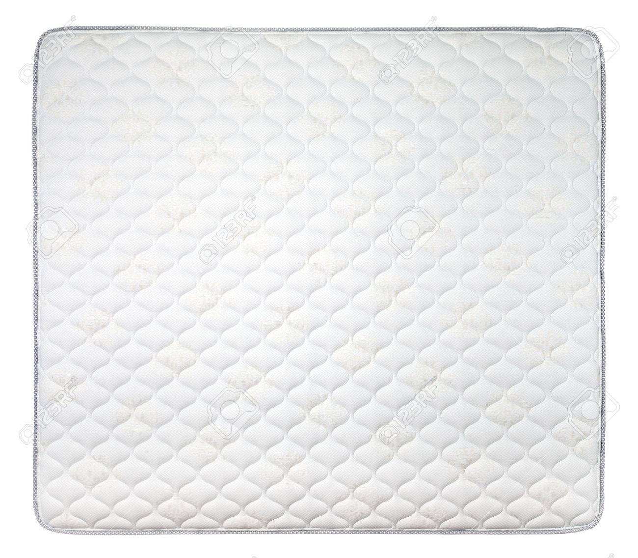 Fortable Mattress Isolated On White Background Stock Photo