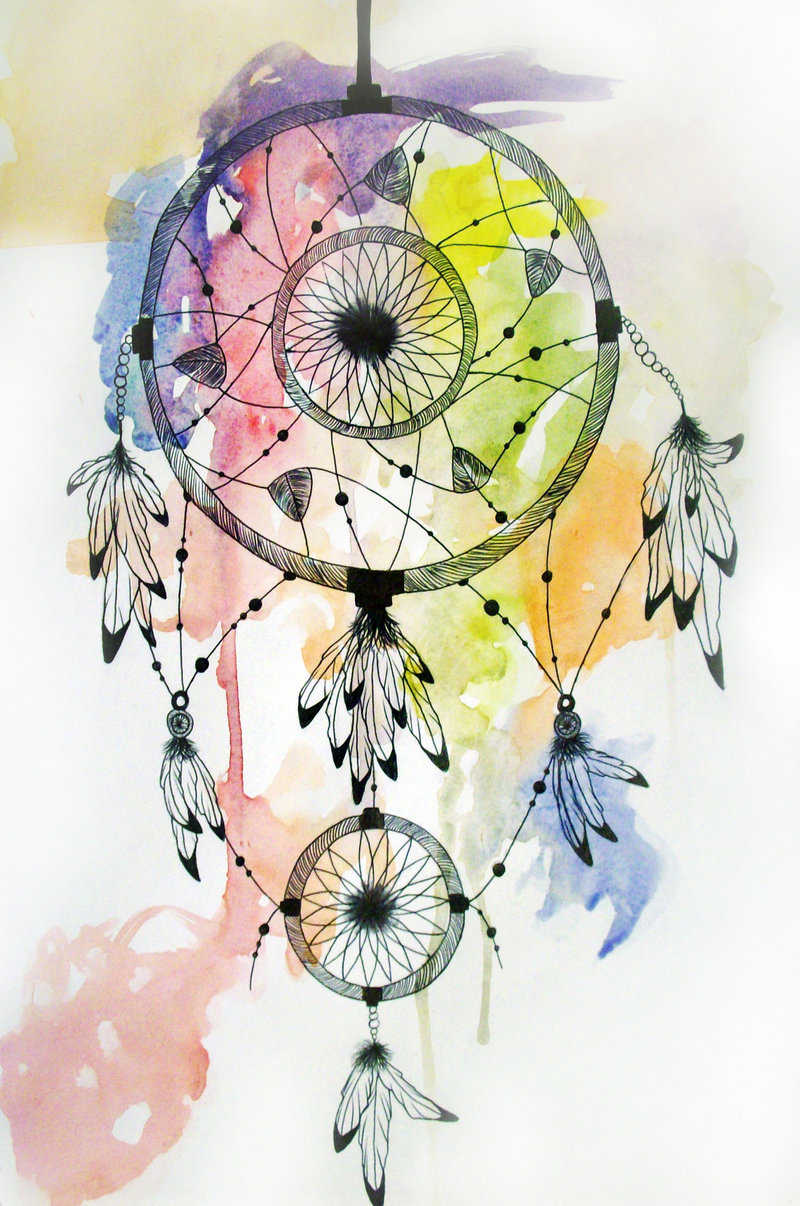 Colorful Dreamcatcher Drawings Colorful dreamcatcher drawings