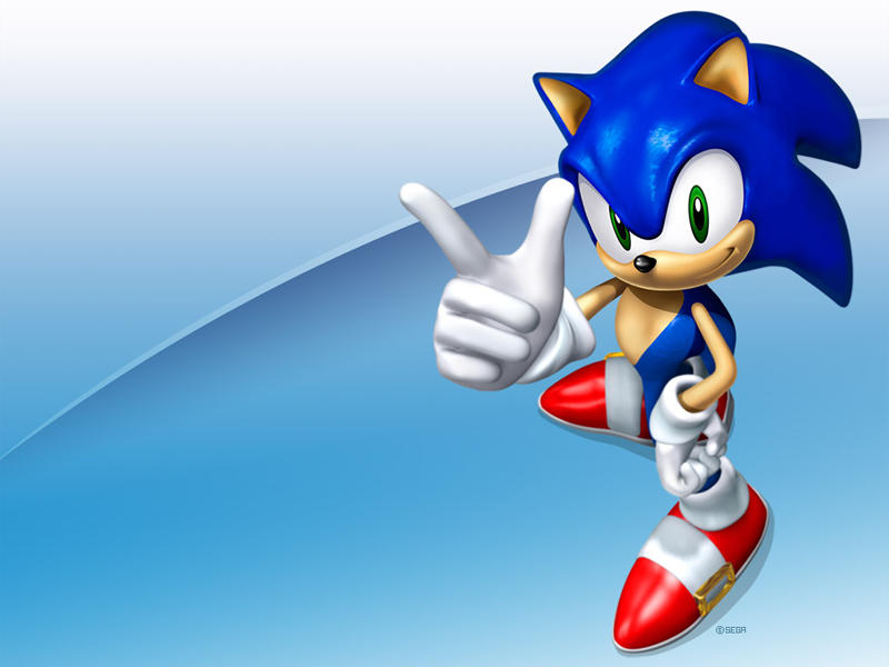 To use this Sonic the Hedgehog picture as your desktop wallpaper