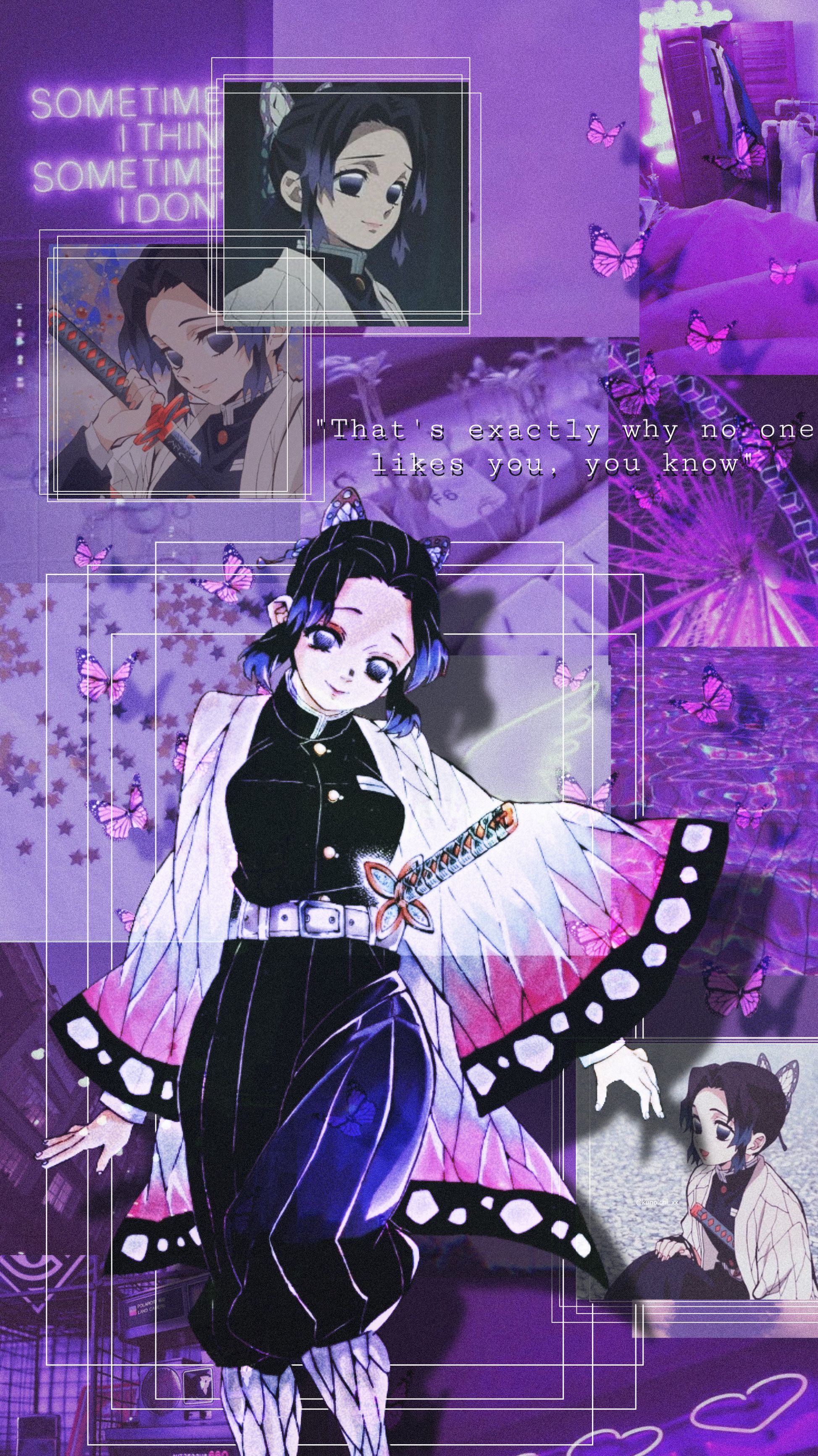 Astonishing Shinobu Kocho Aesthetic Wallpaper