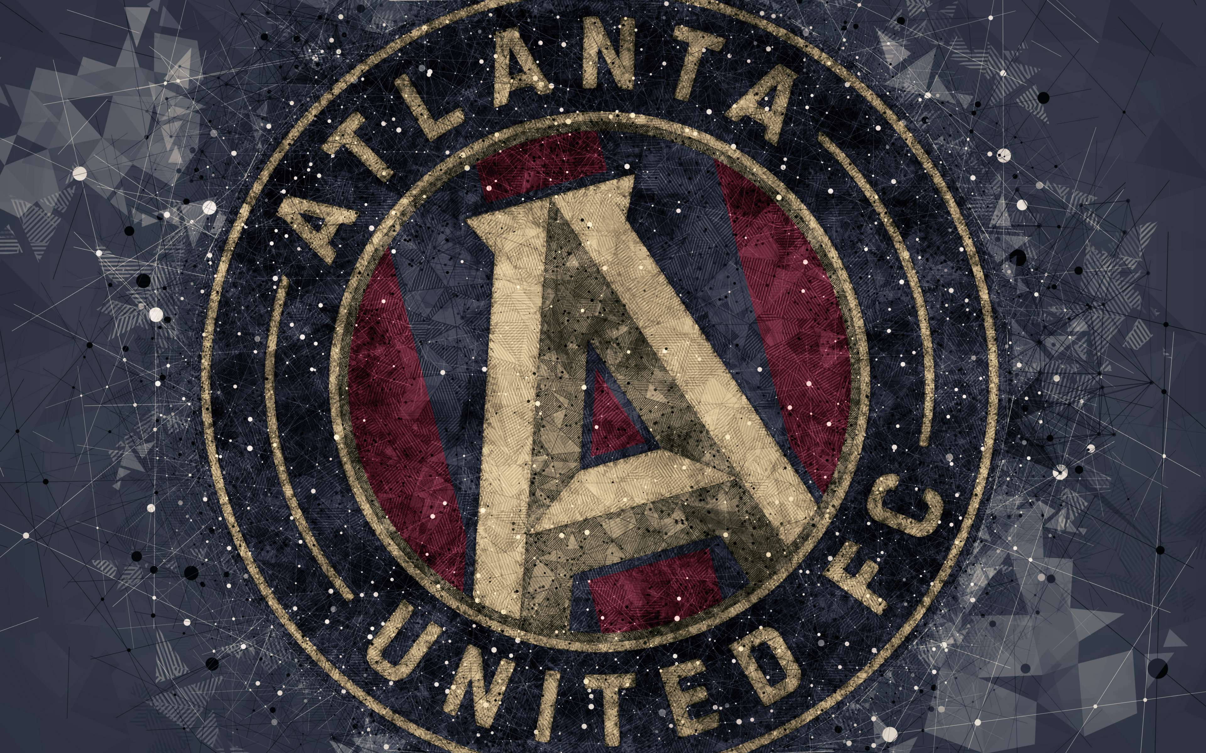 Atlanta United Logo 4k Ultra HD Wallpaper Background Image