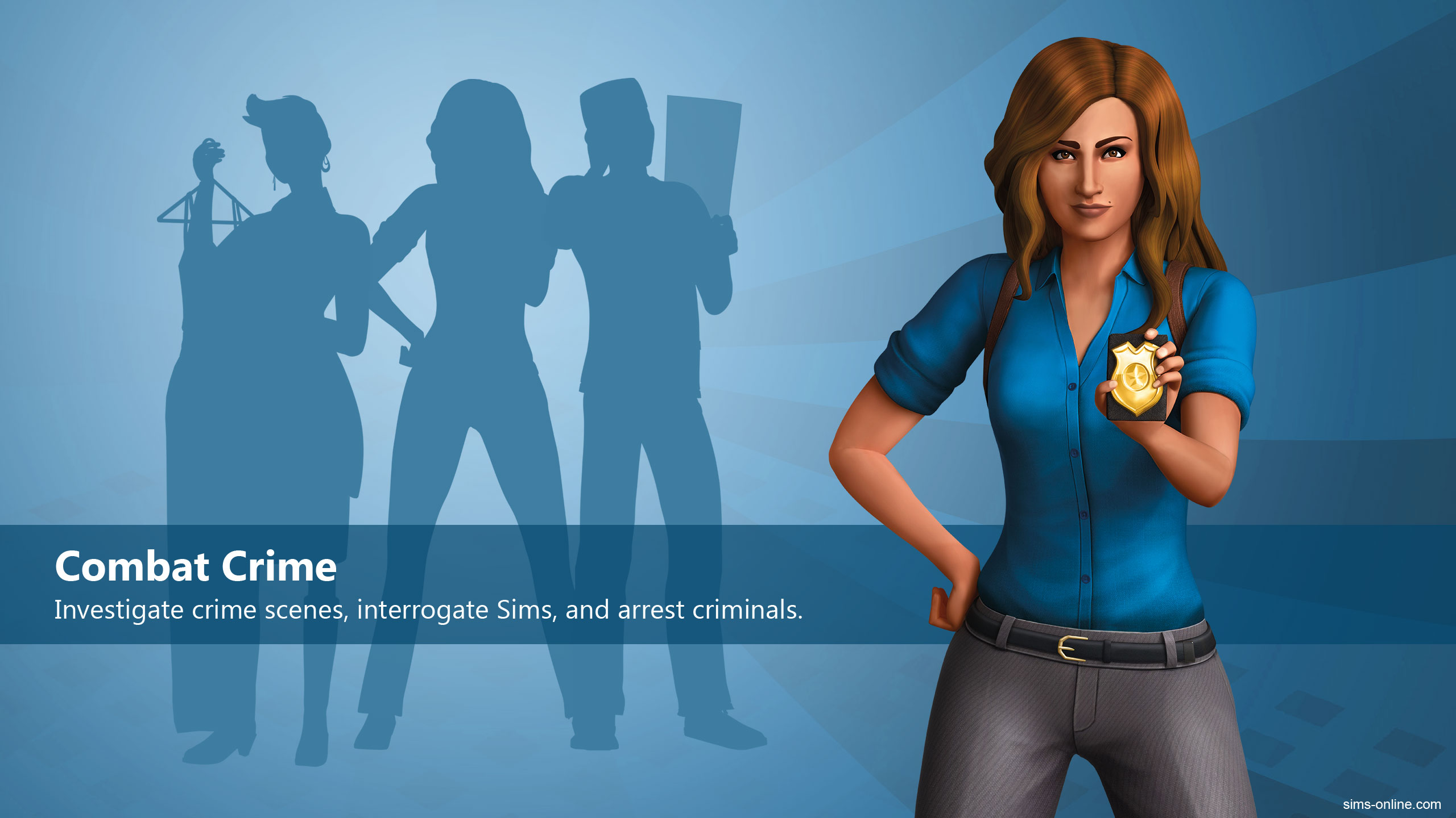 The Sims Wallpaper Get To Work Police