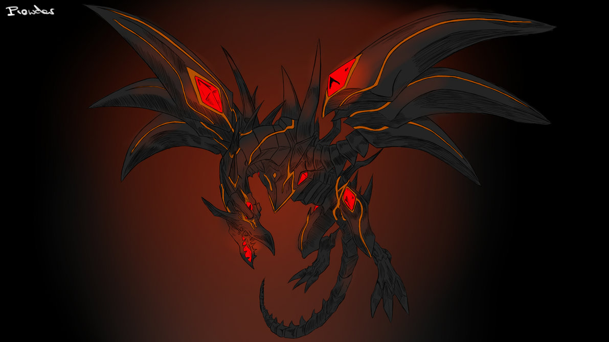 Yu Gi Oh Dragons Red Eyes Darkness Dragon By Prowdz