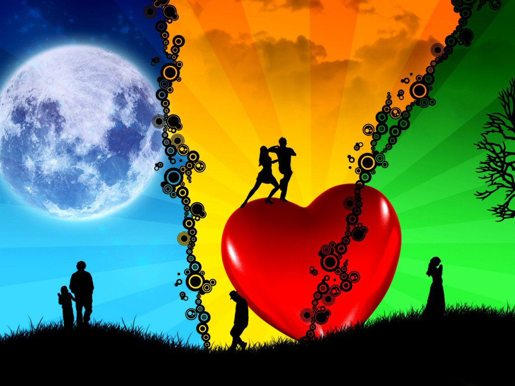Love Wallpaper HD Heart Romantic 3d