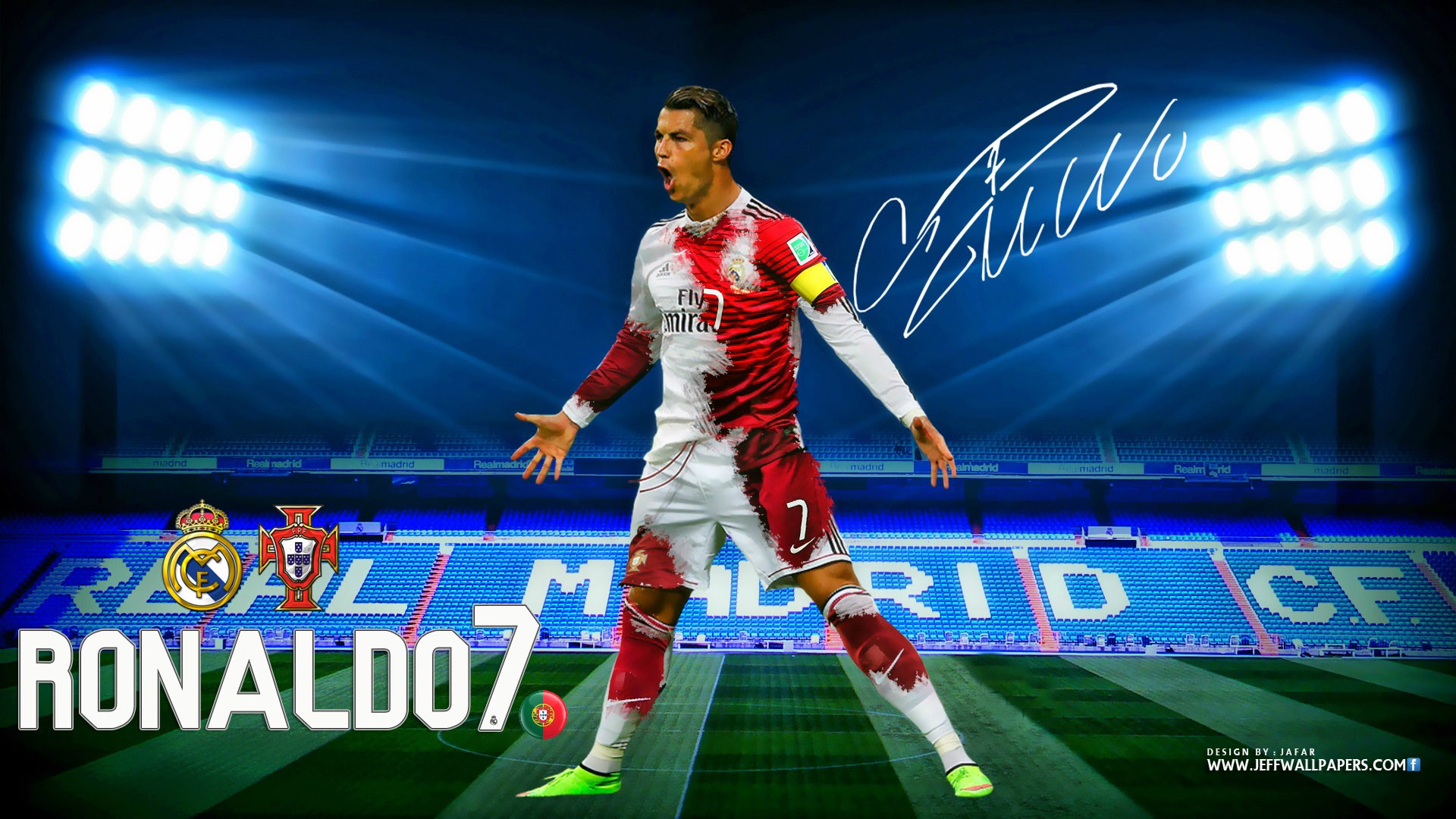 Ronaldo Cr7 Real Madrid Kit HD Wallpaper StylishHDwallpaper