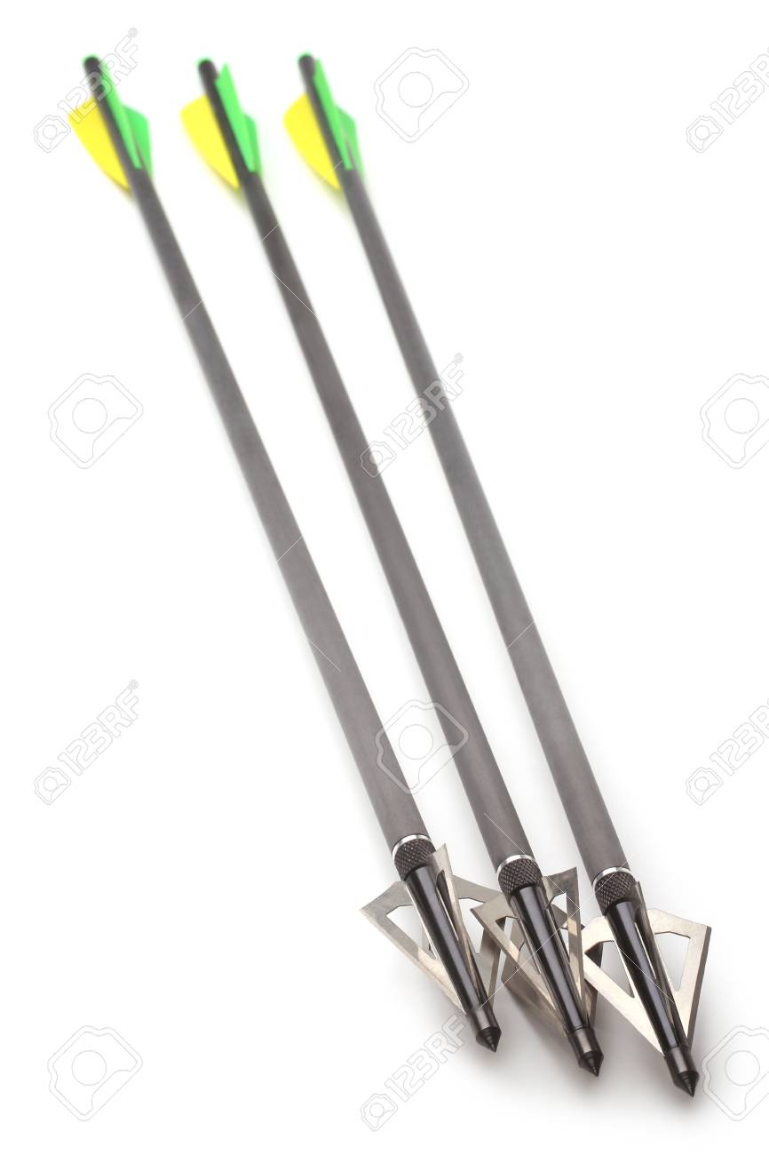 Arrows With Hunting Broadhead For Pound Bow And Crossbow On