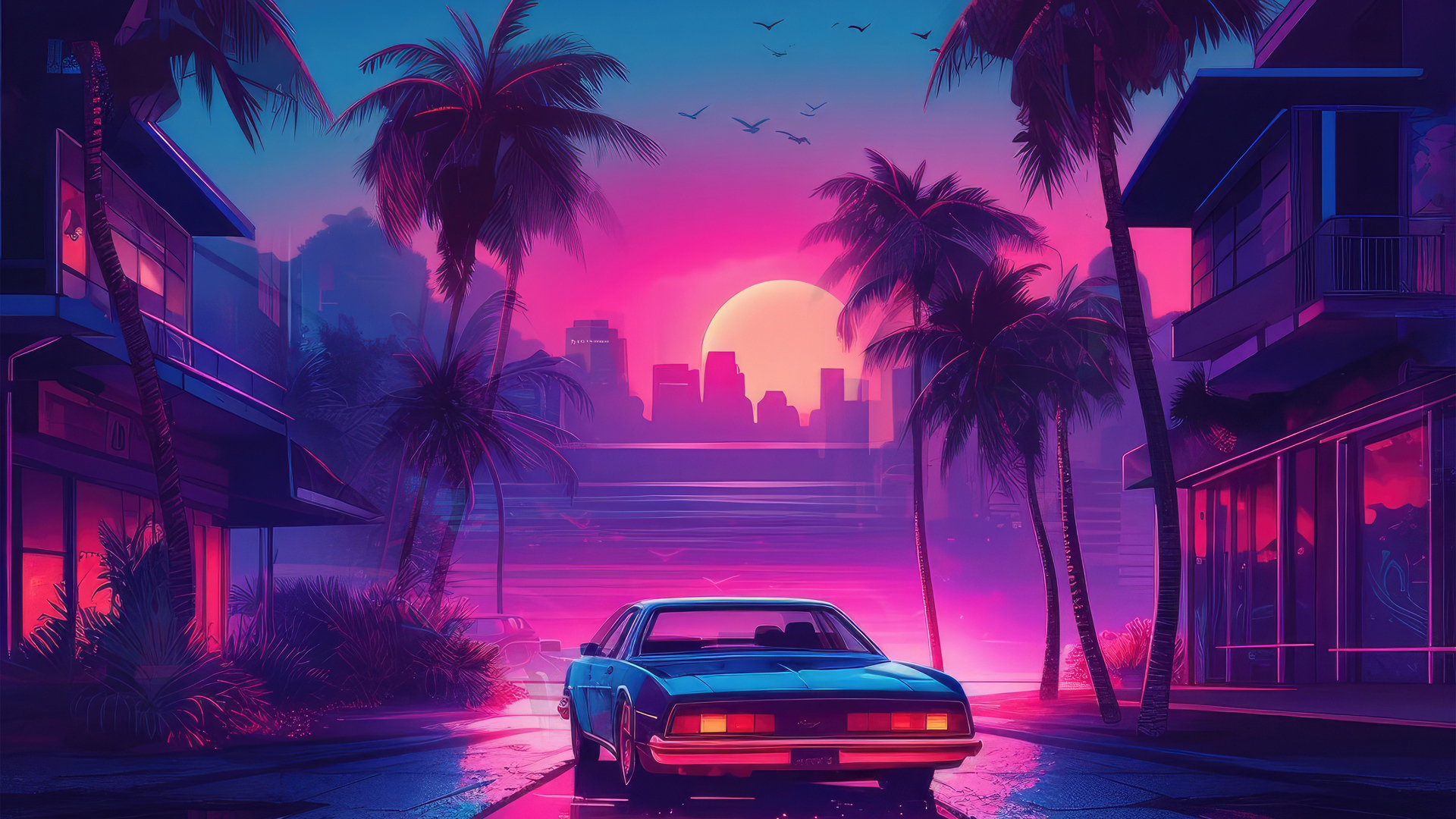 Ride To Pacific Blue Wallpaper