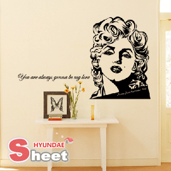 Details about Removable Wall Sticker Wallpaper Decal Marilyn Monroe 600x600