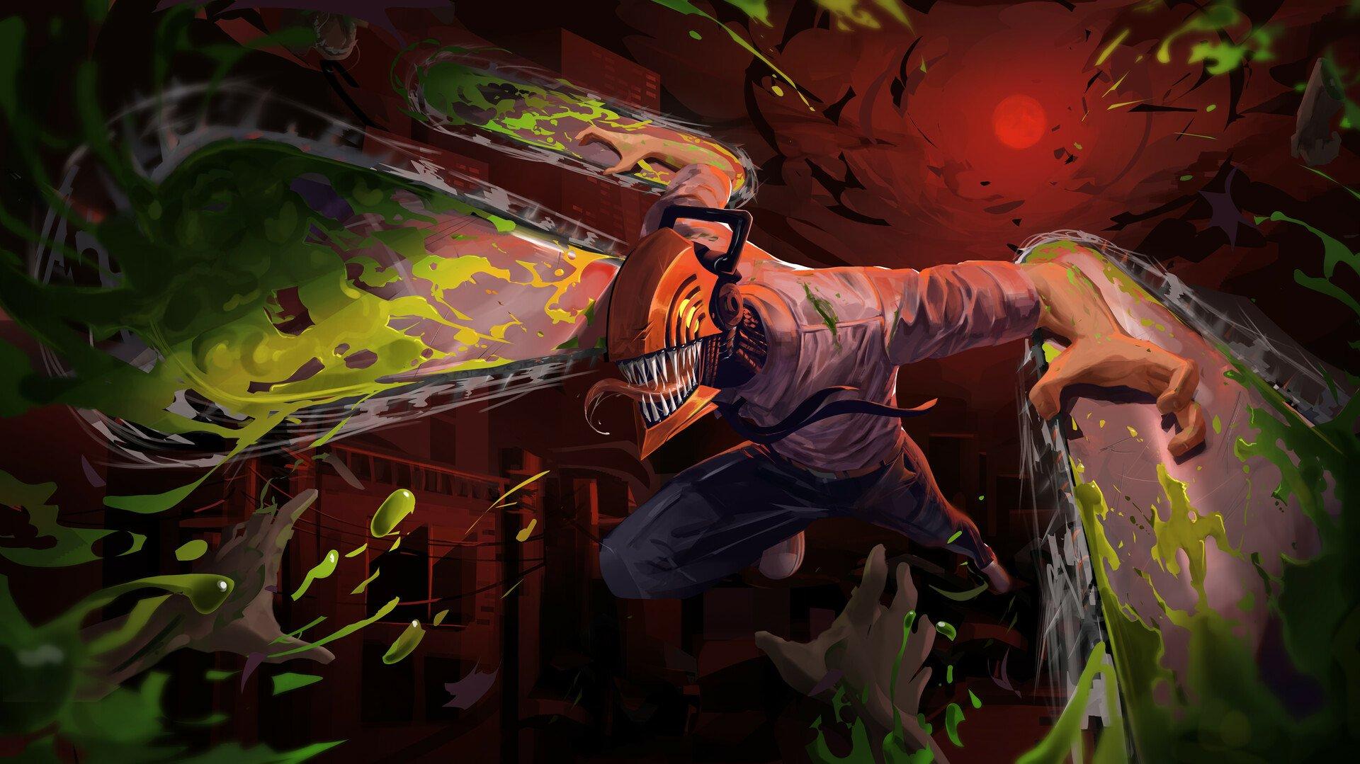 Epic Denji Battle Chainsaw Man HD Wallpaper By Collin Ha