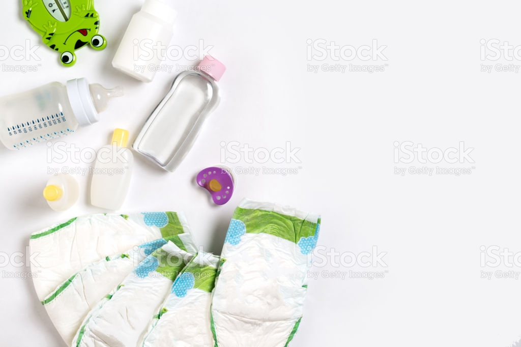 Free download Babies Goods Diaper Baby Powder Cream Shampoo Oil On ...