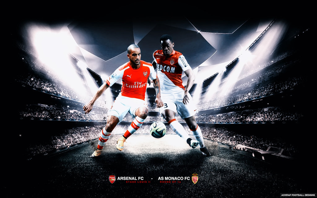 Arsenal Fc Vs As Monaco By Achrafgfx
