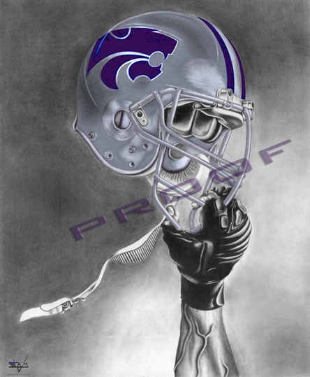 Kansas State Wildcats Football Sports Art Posters