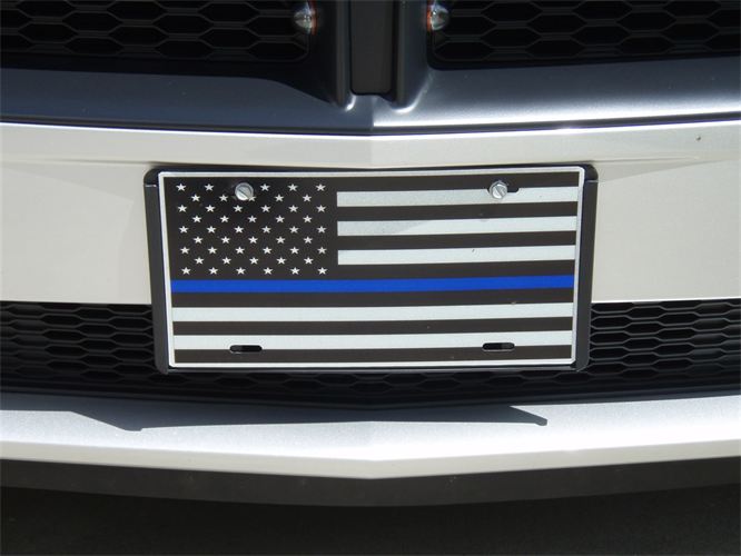 Thin Blue Line American Flag With