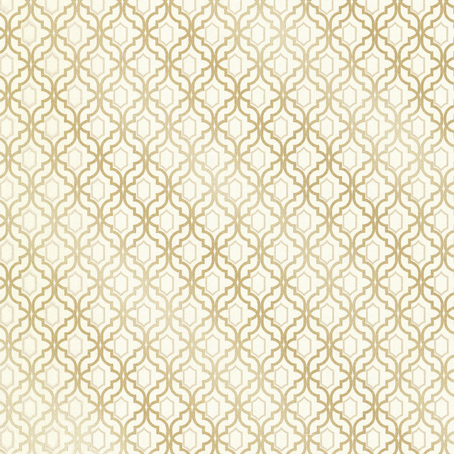 Alcazaba Gold Trellis Wallpaper Bolt Contemporary By