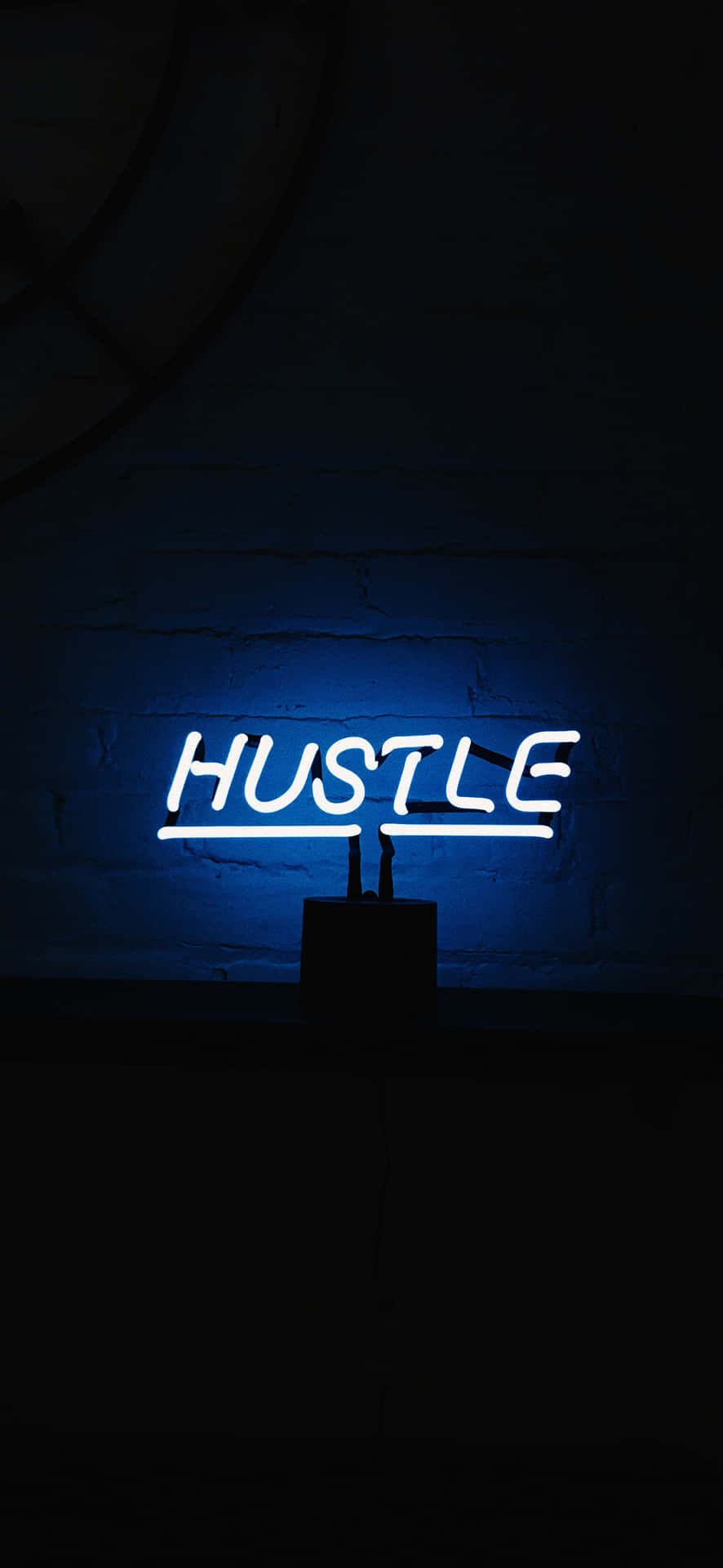 Electric Blue Neon Aesthetic Wallpaper