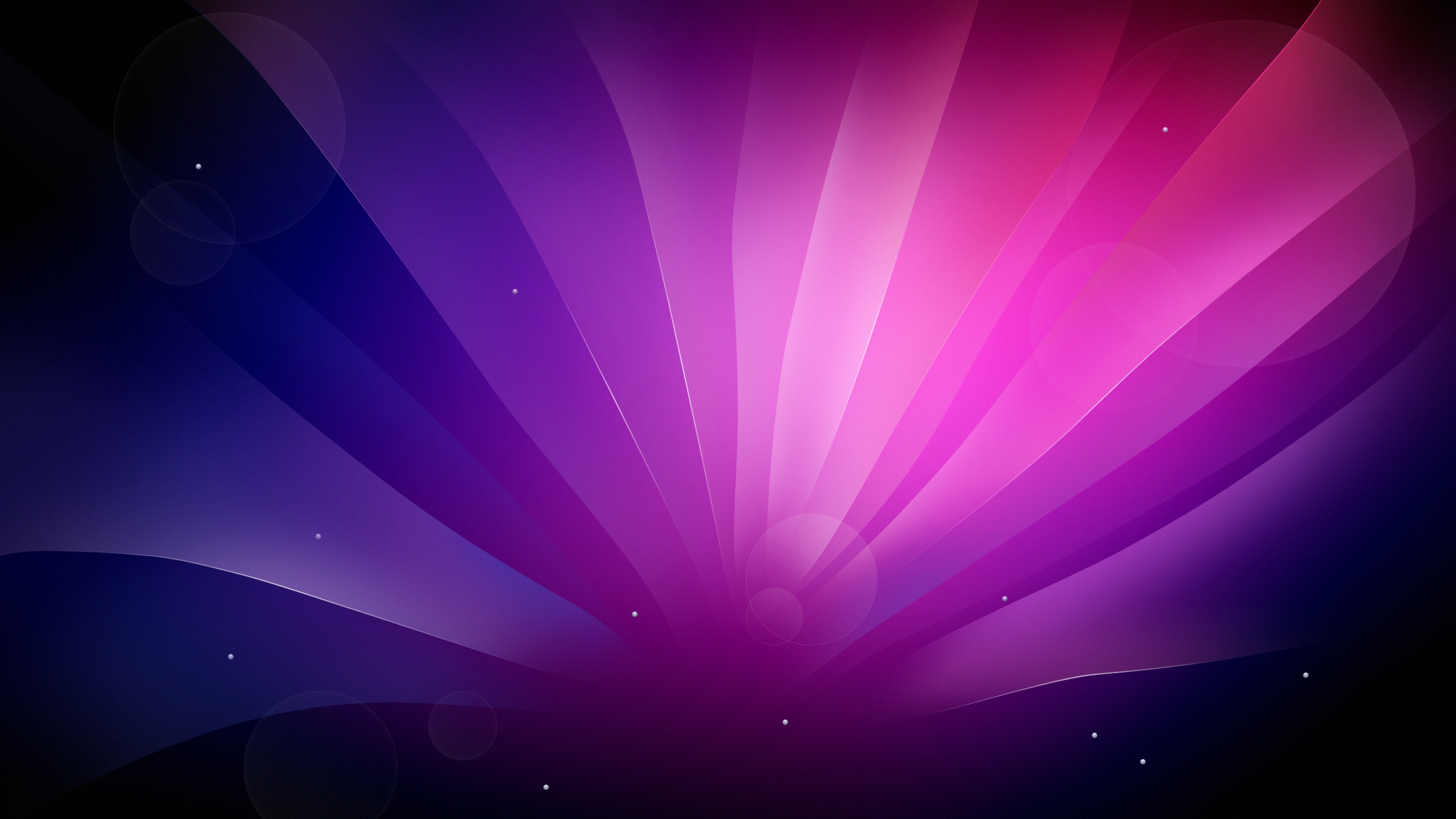 Abstract background with vibrant purple and pink rays emanating from the center, resembling a stylized aurora or sunrise