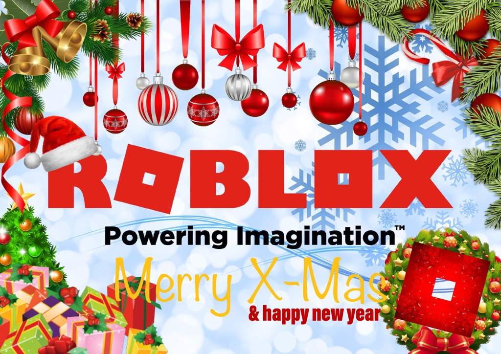 Roblox Christmas holiday wallpaper edits Roblox Amino