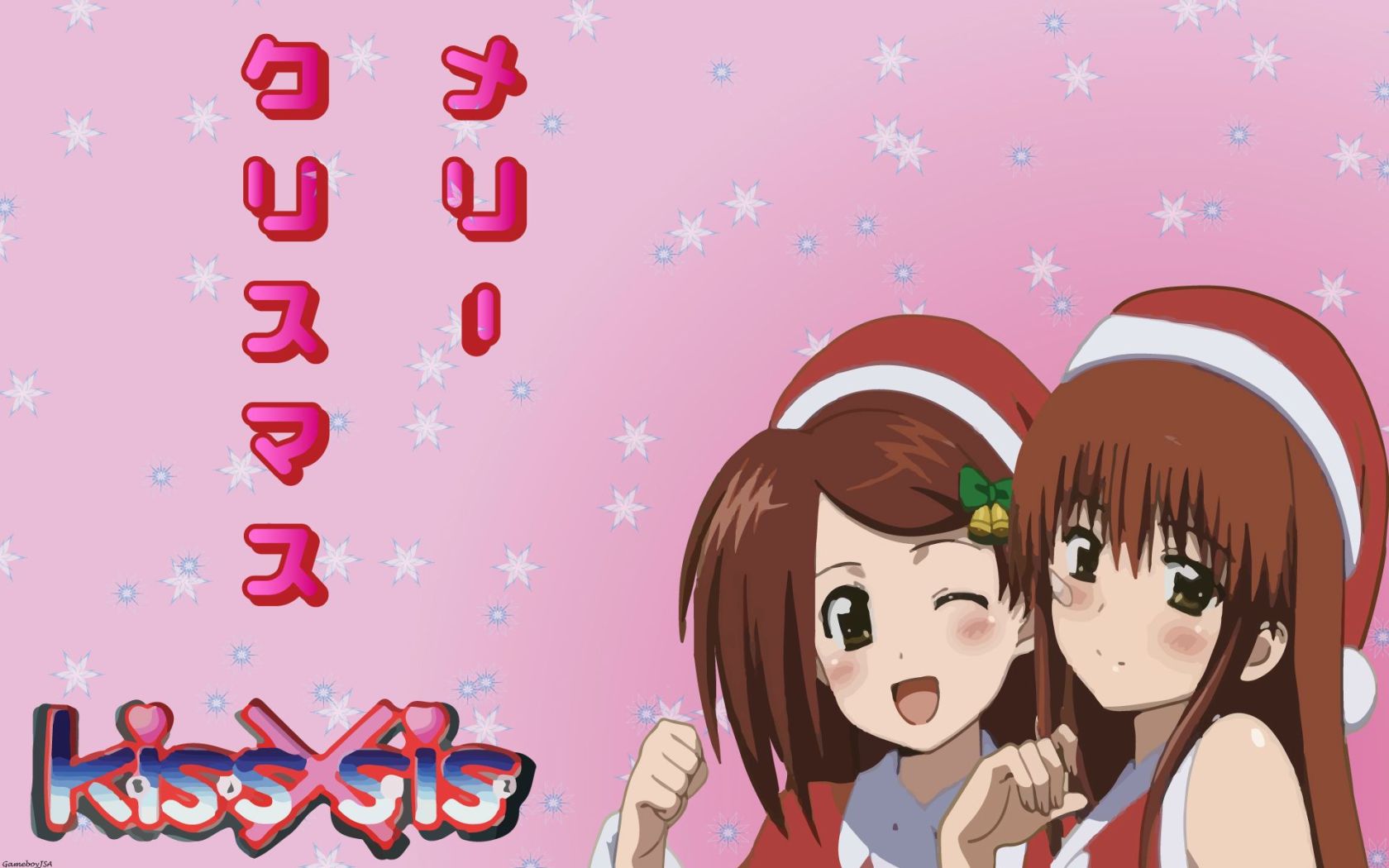 Making Wallpaper Kissxsis Christmas Anime