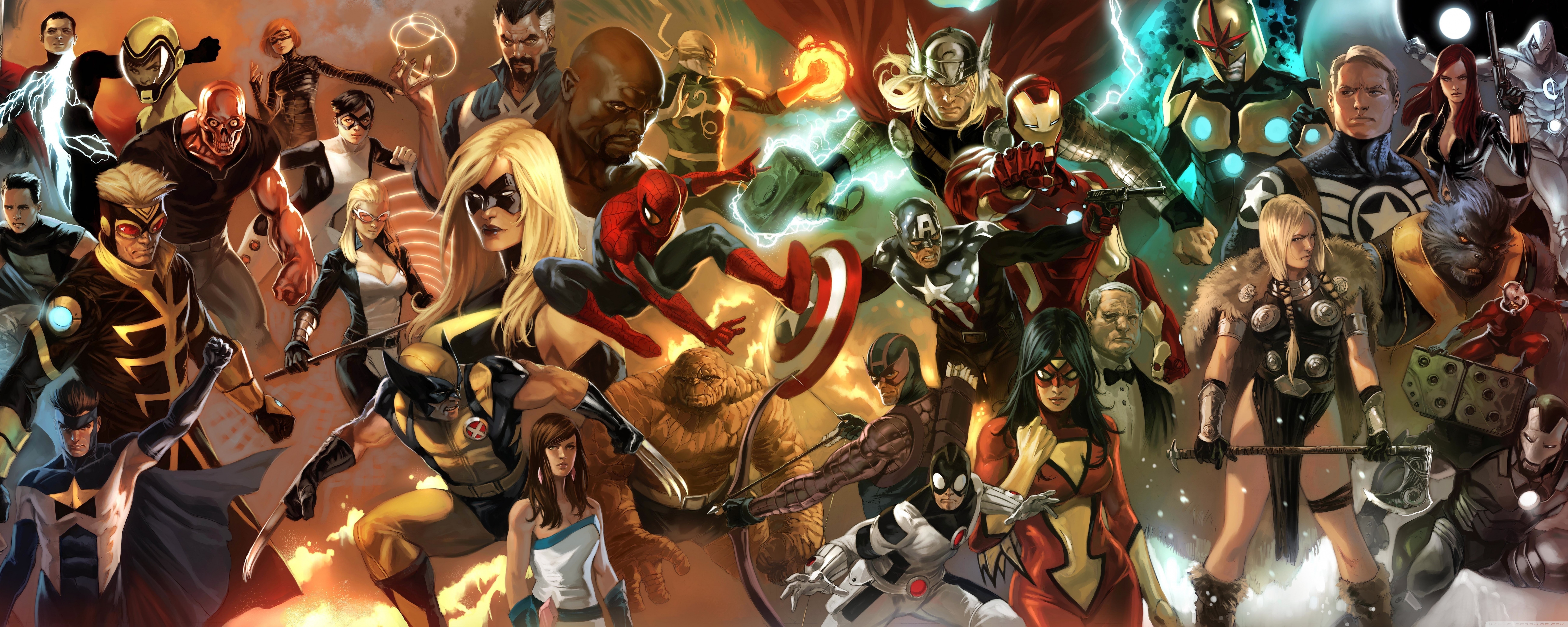 Marvel Comics Characters Wallpaper 75003000 162140 HD Wallpaper Res