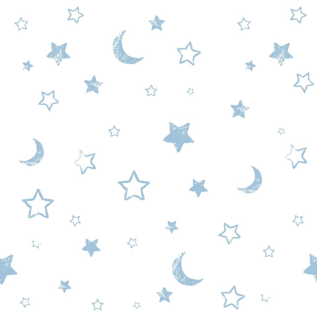 Moon And Stars Wallpaper Border Paper Backing With