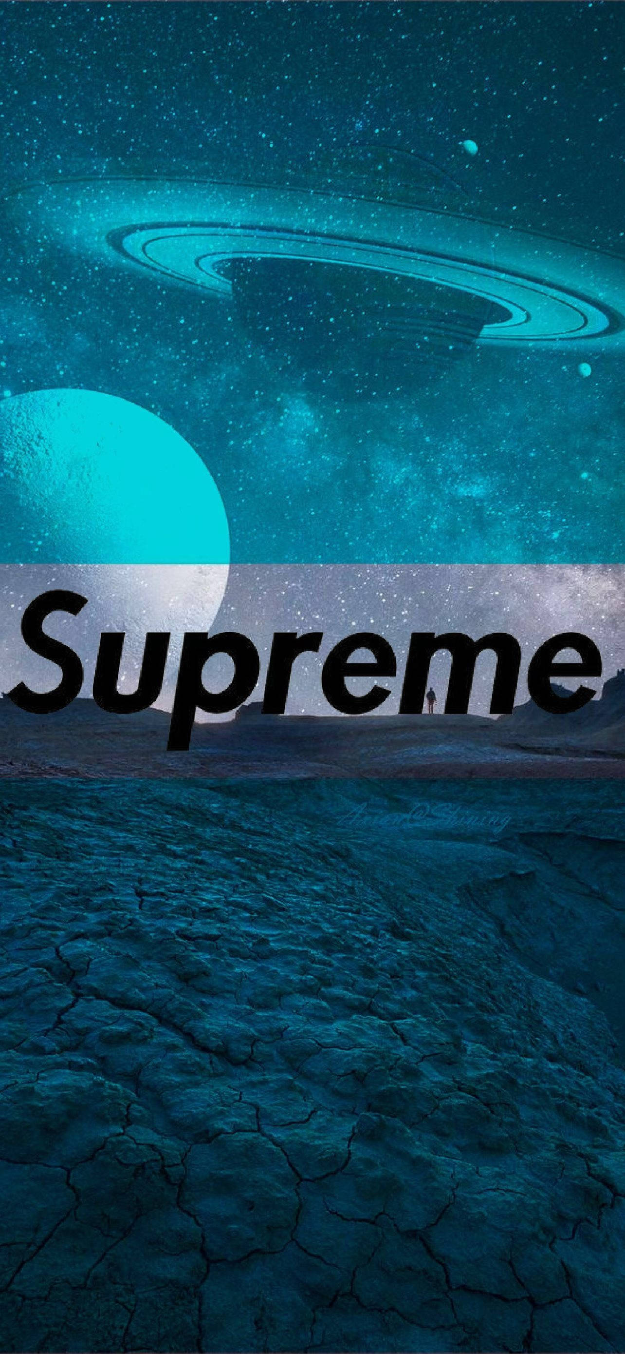 Superior Supreme Logo Space Theme Wallpaper