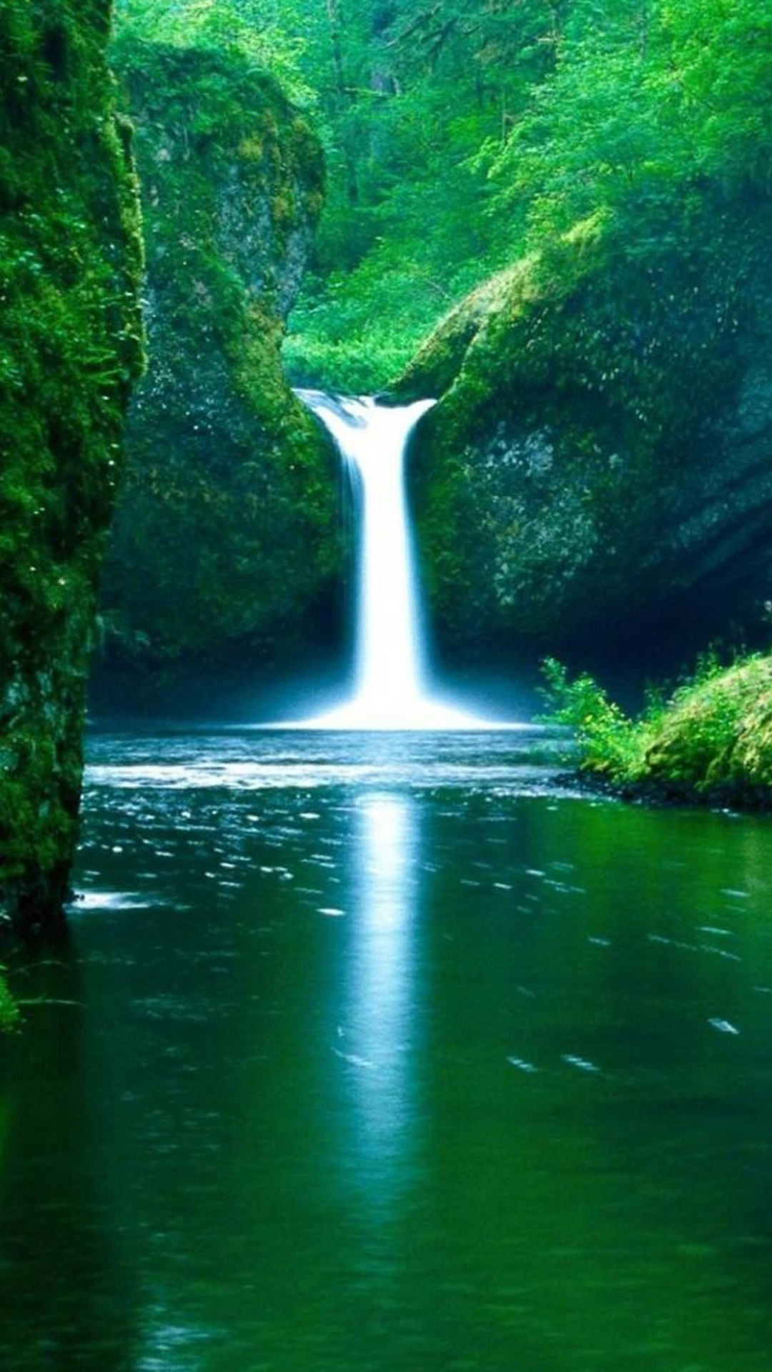 Stream Waterfall iPhone Plus Wallpaper HD