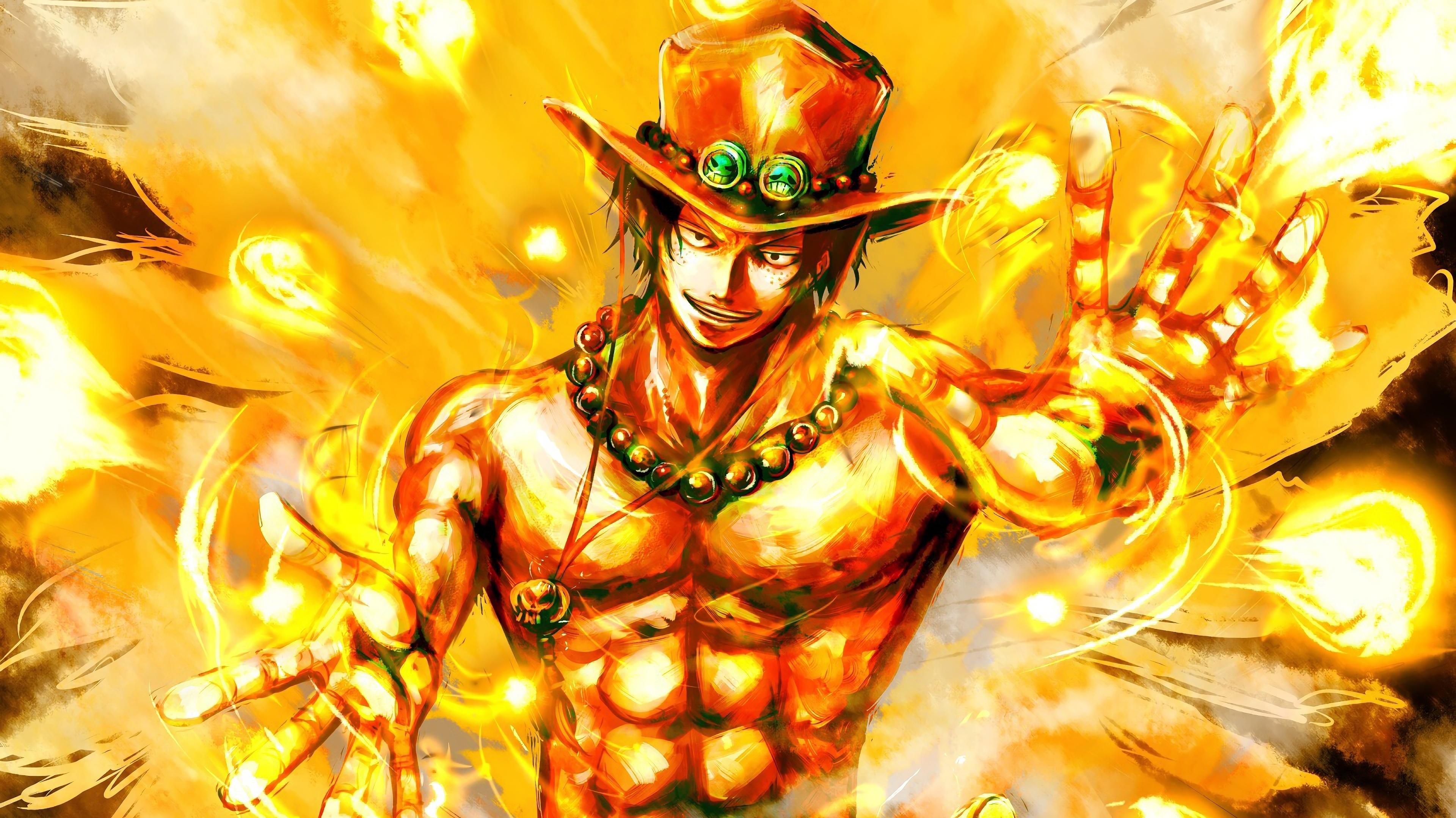 Fire Fist Ace One Piece 4k Wallpaper