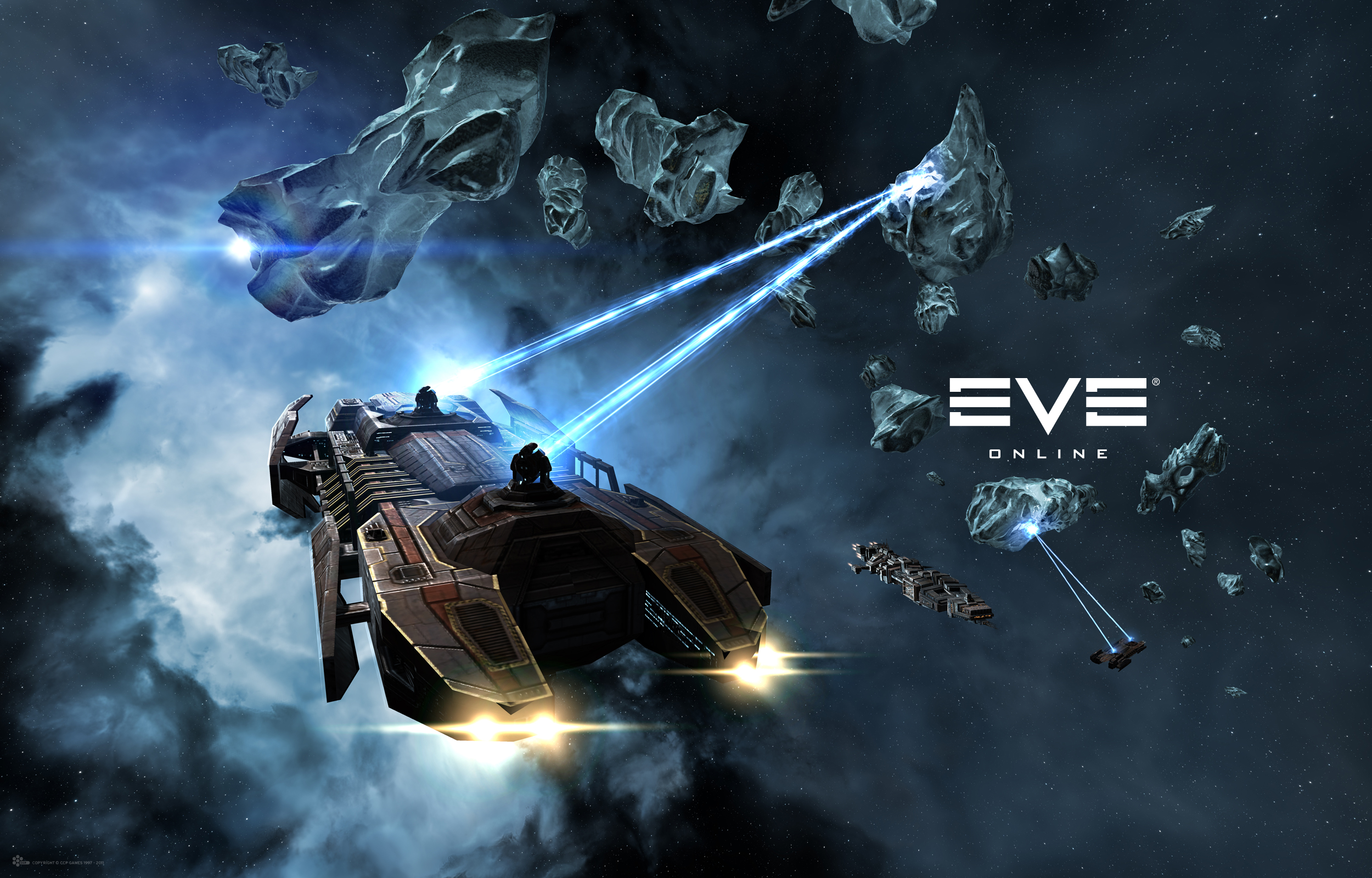 Photo Eve Online Retriever Space Fantasy 3d Graphics Ship