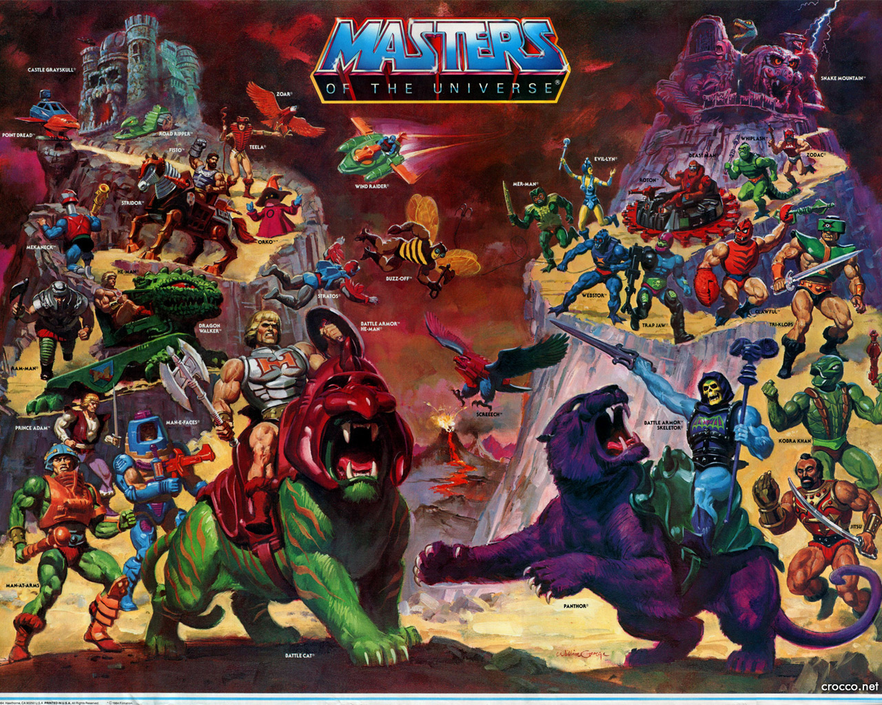 Merchandising Posters Masters Of The Universe Poster Toys