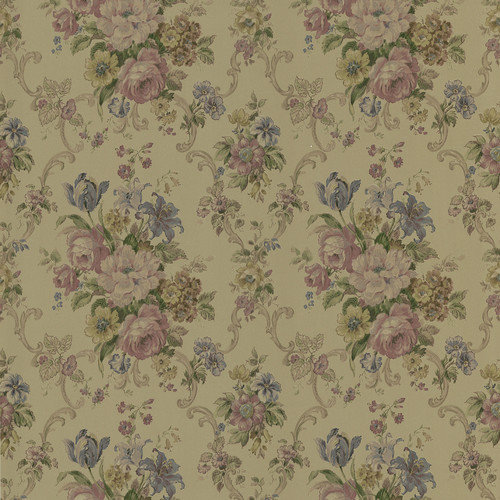 Brewster Home Fashions Mirage Signature V Harlequin Floral Scroll